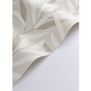 Papier peint vinyle sur intissé Alba blanc craie - Rituel - Casadeco - RITU201950710