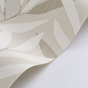 Papier peint vinyle sur intissé Alba blanc craie - Rituel - Casadeco - RITU201950710