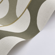 Papier peint vinyle sur intissé Neora vert sauge - Rituel - Casadeco - RITU201947344