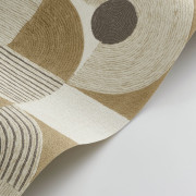 Papier peint vinyle sur intissé Elément beige raphia - Rituel - Casadeco - RITU201921319