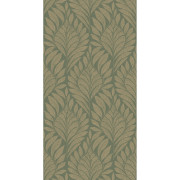 Papier peint intissé Gustav vert de gris or - Isadora - Casamance - 74772752