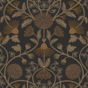 Papier peint intissé Hippolyte noir doré - Isadora - Casamance - 70450916