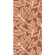 Papier peint vinyle sur intissé Lanzea terracotta safran - Lanzea - Casamance - 77640406