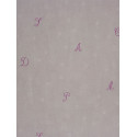 Papier peint Etoiles et Lettres violet - DOUCE NUIT - Casadeco - DCN22715127