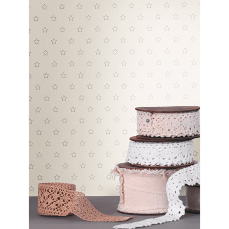 Papier peint Etoiles gris - DOUCE NUIT - Casadeco - DCN22729041