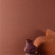 Papier peint vinyle sur intissé Uni terracotta - Structured Walls - Grandeco - A84926