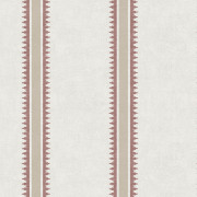 Papier peint intissé Rayure Indienne terracotta - Aristide - Lutèce - 3857-4