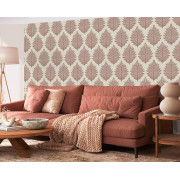 Papier peint intissé Feuille de Palmier terracotta - Aristide - Lutèce - 3853-4