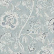Papier peint intissé Fleur Indienne bleu ciel - Aristide - Lutèce - 3852-4