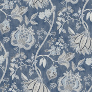 Papier peint intissé Fleur Indienne bleu - Aristide - Lutèce - 3852-3