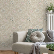 Papier peint intissé Fleur Indienne beige - Aristide - Lutèce - 3852-2