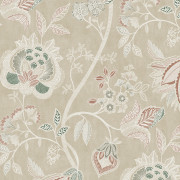 Papier peint intissé Fleur Indienne beige - Aristide - Lutèce - 3852-2