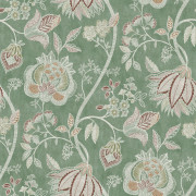 Papier peint intissé Fleur Indienne vert - Aristide - Lutèce - 3852-1
