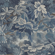 Papier peint intissé Feuillage Tapisserie bleu - Aristide - Lutèce - 3850-3