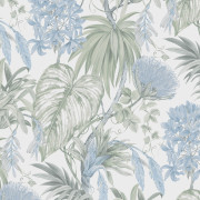 Papier peint intissé Fleur Tropicale bleu clair - Aristide - Lutèce - 482-2