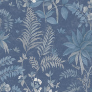 Papier peint intissé Branché Fleuri bleu - Aristide - Lutèce - 480-5