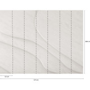 Panoramique vinyle sur intissé Bois Ondulé blanchi - 371X280cm - Panoramag - Lutèce - 56240106p