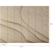 Panoramique vinyle sur intissé Bois Ondulé chêne - 371X280cm - Panoramag - Lutèce - 56240107p
