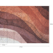Panoramique vinyle sur intissé Pigment Terracotta - 371X280cm - Panoramag - Lutèce - 56240205p