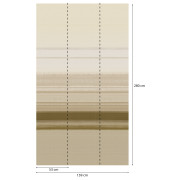 Panoramique vinyle sur intissé Tissage doré - 159X280cm - Panoramag - Lutèce - 56240407p