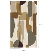 Panoramique vinyle sur intissé Nuance marron - 159X280cm - Panoramag - Lutèce - 56240308p