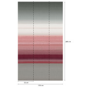 Panoramique vinyle sur intissé Tissage Frambroise gris - 159X280cm - Panoramag - Lutèce - 56240410p