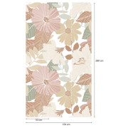 Panoramique vinyle sur intissé Pop Flore XXL rose - 159X280cm - Panoramag - Lutèce - 56250103p
