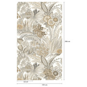 Panoramique vinyle sur intissé Abondance beige - 159X280cm - Panoramag - Lutèce - 56250307p