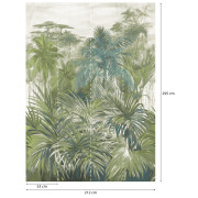 Panoramique intissé Fidji Jungle Terra vert - 212X295cm - Panoramag - Lutèce - 8513-3p