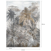 Panoramique intissé Fidji Jungle Terra mordoré beige - 212X295cm - Panoramag - Lutèce - 8513-2p