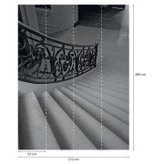 Panoramique vinyle sur intissé Montée Escalier Château - 212X280cm - Panoramag - Lutèce - 786621p