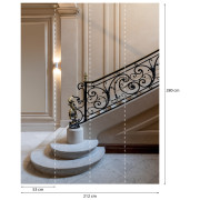 Panoramique vinyle sur intissé Escalier Château - 212X280cm - Panoramag - Lutèce - 786641p