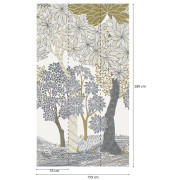 Panoramique vinyle sur intissé Forêt Enchantée  - 159X280cm - Panoramag - Lutèce - 51240602p