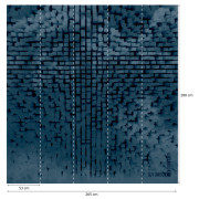 Panoramique intissé Cube bleu - 265X280cm - Panoramag - Lutèce - 51247001p