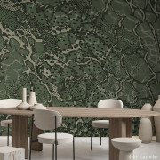 Panoramique intissé Reptile vert - 265X280cm - Panoramag - Lutèce - 51247104p