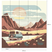 Panoramique intissé Road Trip sépia - 265X280cm - Panoramag - Lutèce - 51253001p