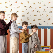Papier peint intissé Teckel rouge - Happy Kids Club - Caselio - HKC107680864