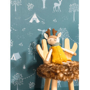 Papier peint intissé Scouty bleu nuit - Happy Kids Club - Caselio - HKC107666641