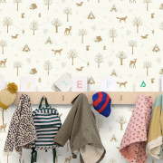 Papier peint intissé Scouty vert d'eau - Happy Kids Club - Caselio - HKC107660754