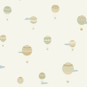 Papier peint intissé Balloon Adventure beige - Happy Kids Club - Caselio - HKC107650795
