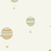 Papier peint intissé Balloon Adventure beige - Happy Kids Club - Caselio - HKC107650795