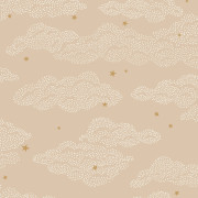 Papier peint intissé Little Clouds vieux rose - Happy Kids Club - Caselio - HKC107644428