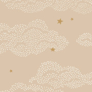 Papier peint intissé Little Clouds vieux rose - Happy Kids Club - Caselio - HKC107644428
