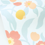 Papier peint intissé Capucine bleu - Happy Kids Club - Caselio - HKC107630212