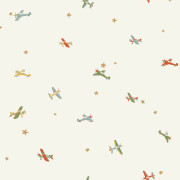 Papier peint intissé Funny Planes terracotta - Happy Kids Club - Caselio - HKC107620842
