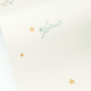 Papier peint intissé Funny Planes bleu - Happy Kids Club - Caselio - HKC107620621