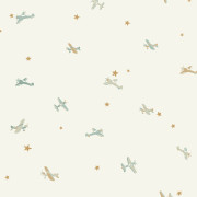 Papier peint intissé Funny Planes bleu - Happy Kids Club - Caselio - HKC107620621