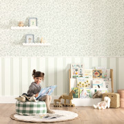 Papier peint intissé Happy Feston vert d'eau - Happy Kids Club - Caselio - HKC107610724
