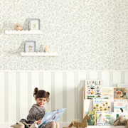 Papier peint intissé Happy Feston vert d'eau - Happy Kids Club - Caselio - HKC107610724