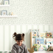 Papier peint intissé Happy Feston vert d'eau - Happy Kids Club - Caselio - HKC107610724
